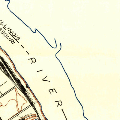 United States Geological Survey Granite City, IL-MO (1933, 24000-Scale) digital map