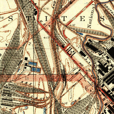United States Geological Survey Granite City, IL-MO (1935, 24000-Scale) digital map
