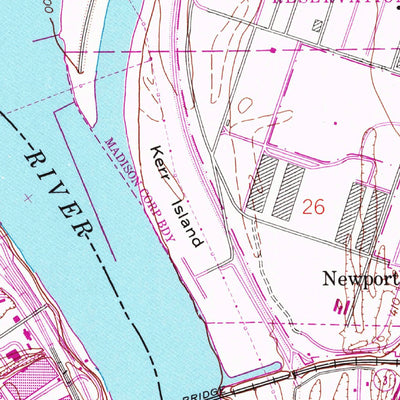 United States Geological Survey Granite City, IL-MO (1954, 24000-Scale) digital map