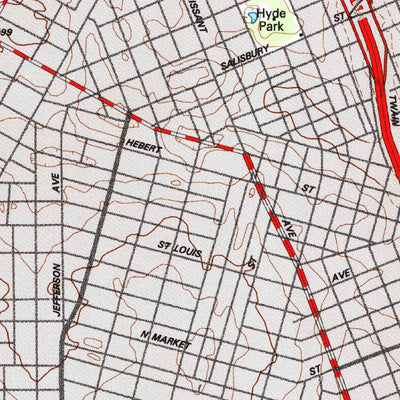 United States Geological Survey Granite City, IL-MO (1993, 24000-Scale) digital map