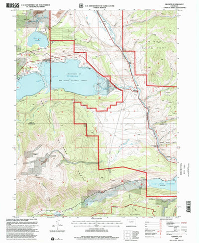 United States Geological Survey Granite, CO (1994, 24000-Scale) digital map