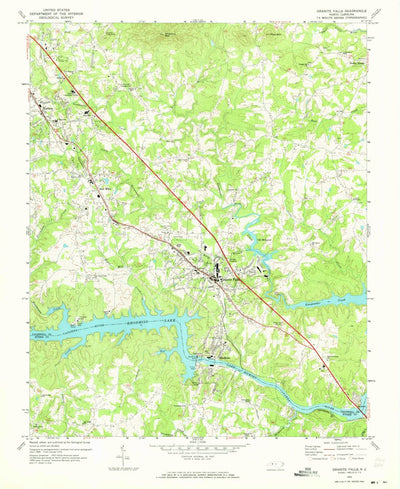 United States Geological Survey Granite Falls, NC (1970, 24000-Scale) digital map