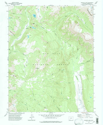 United States Geological Survey Granite Lake, CO (1973, 24000-Scale) digital map