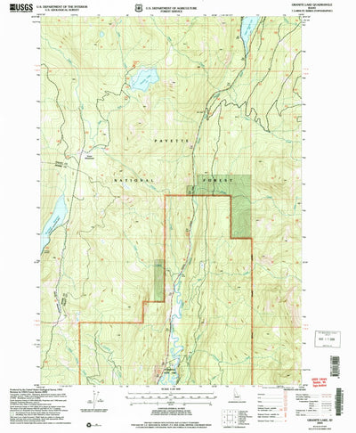 United States Geological Survey Granite Lake, ID (2004, 24000-Scale) digital map