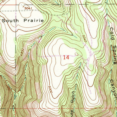 United States Geological Survey Granite Meadows, OR (1967, 24000-Scale) digital map