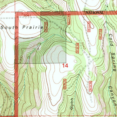 United States Geological Survey Granite Meadows, OR (1995, 24000-Scale) digital map
