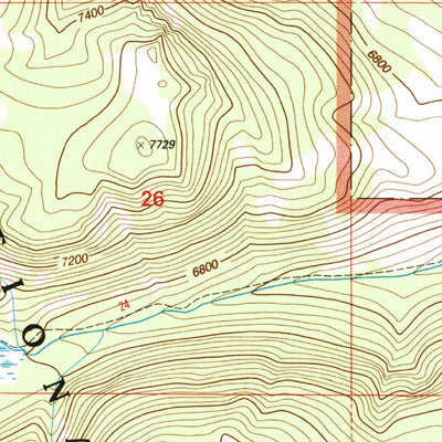 United States Geological Survey Granite Mountain, MT (1997, 24000-Scale) digital map