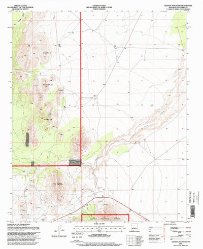 United States Geological Survey Granite Mountain, NM (1995, 24000-Scale) digital map