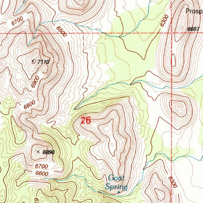 United States Geological Survey Granite Mountain, NM (1995, 24000-Scale) digital map