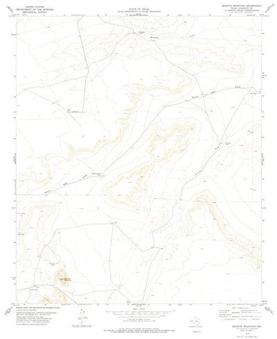 United States Geological Survey Granite Mountain, TX (1978, 24000-Scale) digital map