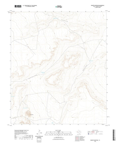 United States Geological Survey Granite Mountain, TX (2022, 24000-Scale) digital map