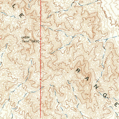 United States Geological Survey Granite Mountain, UT (1960, 62500-Scale) digital map