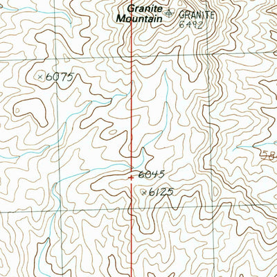 United States Geological Survey Granite Mountain, UT (1991, 24000-Scale) digital map