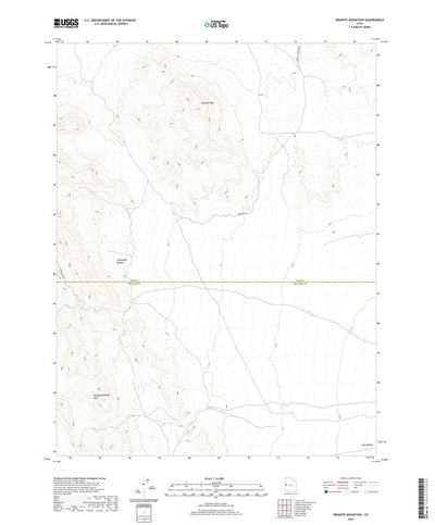 United States Geological Survey Granite Mountain, UT (2020, 24000-Scale) digital map