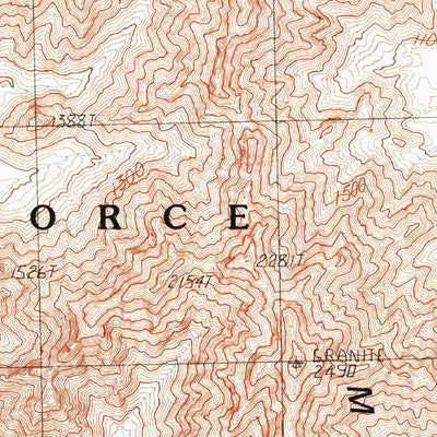 United States Geological Survey Granite Mountains North, AZ (1990, 24000-Scale) digital map
