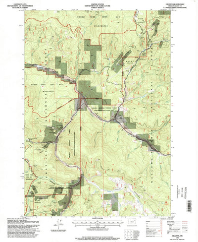 United States Geological Survey Granite, OR (1995, 24000-Scale) digital map