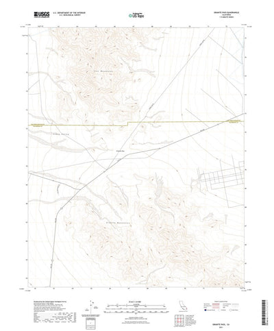 United States Geological Survey Granite Pass, CA (2021, 24000-Scale) digital map