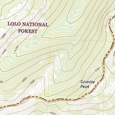 United States Geological Survey Granite Pass, ID (2020, 24000-Scale) digital map