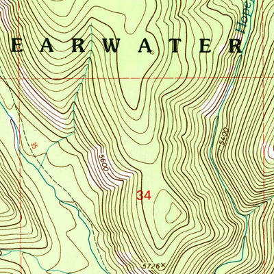 United States Geological Survey Granite Pass, ID-MT (1994, 24000-Scale) digital map