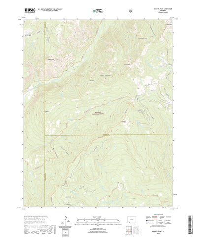 United States Geological Survey Granite Peak, CO (2022, 24000-Scale) digital map