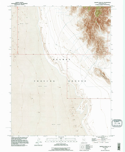 United States Geological Survey Granite Peak SE, UT (1993, 24000-Scale) digital map