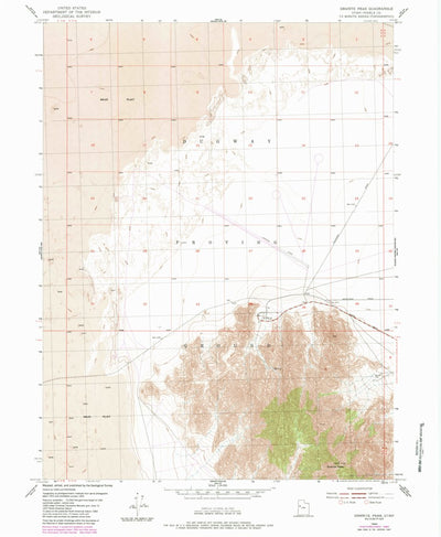 United States Geological Survey Granite Peak, UT (1954, 24000-Scale) digital map