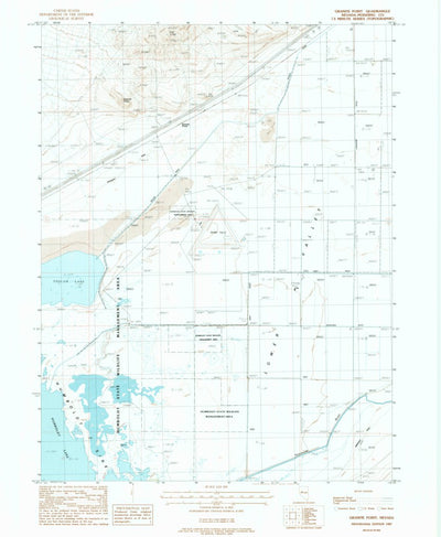 United States Geological Survey Granite Point, NV (1987, 24000-Scale) digital map