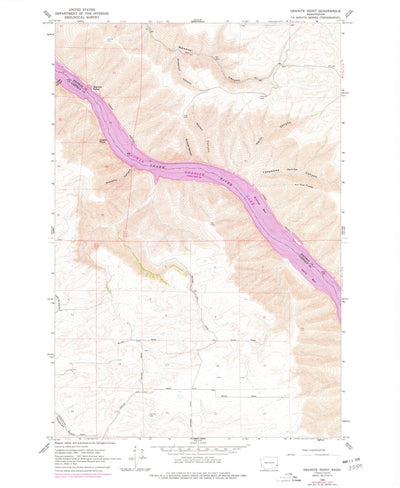 United States Geological Survey Granite Point, WA (1964, 24000-Scale) digital map