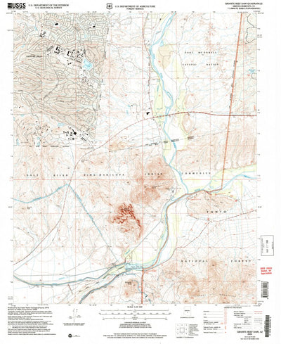 United States Geological Survey Granite Reef Dam, AZ (2004, 24000-Scale) digital map