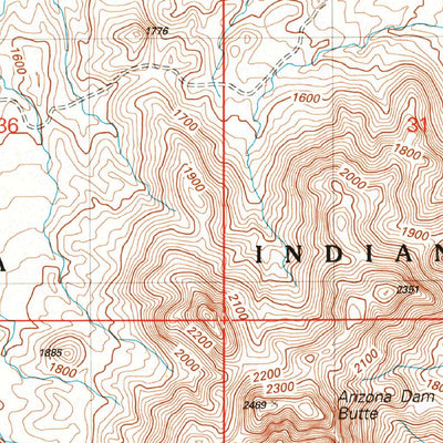 United States Geological Survey Granite Reef Dam, AZ (2004, 24000-Scale) digital map