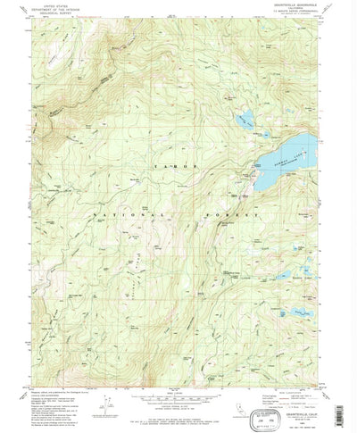 United States Geological Survey Graniteville, CA (1982, 24000-Scale) digital map