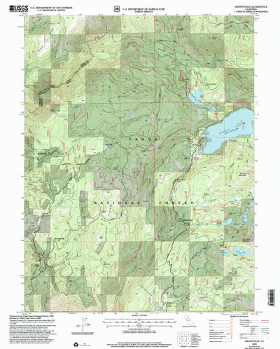United States Geological Survey Graniteville, CA (2000, 24000-Scale) digital map