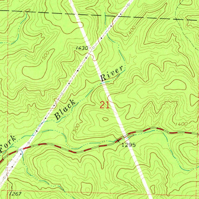 United States Geological Survey Graniteville, MO (1968, 24000-Scale) digital map