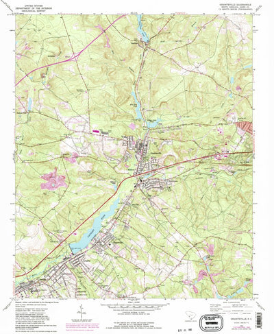 United States Geological Survey Graniteville, SC (1964, 24000-Scale) digital map