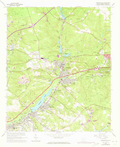 United States Geological Survey Graniteville, SC (1971, 24000-Scale) digital map