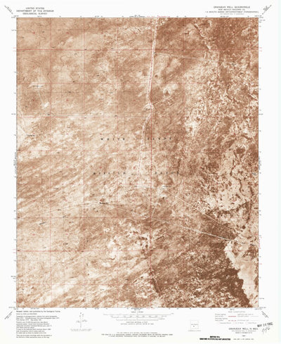 United States Geological Survey Granjean Well, NM (1981, 24000-Scale) digital map