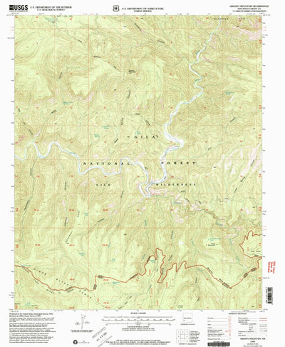 United States Geological Survey Granny Mountain, NM (1999, 24000-Scale) digital map