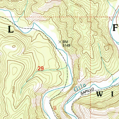 United States Geological Survey Granny Mountain, NM (1999, 24000-Scale) digital map
