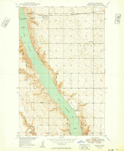 United States Geological Survey Grano, ND (1949, 24000-Scale) digital map