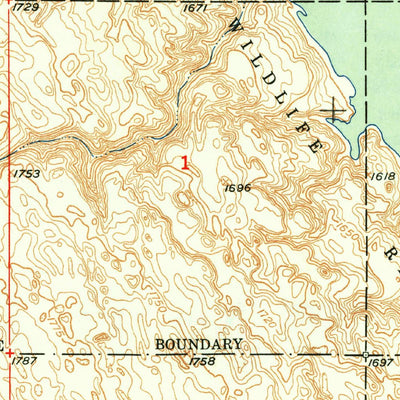 United States Geological Survey Grano, ND (1949, 24000-Scale) digital map