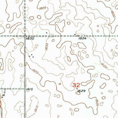 United States Geological Survey Grano SW, ND (1949, 24000-Scale) digital map