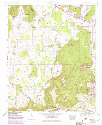 United States Geological Survey Grant, AL (1947, 24000-Scale) digital map