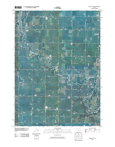 United States Geological Survey Grant City, IA (2010, 24000-Scale) digital map