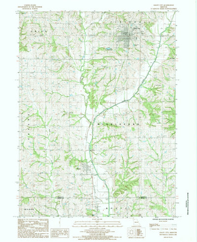 United States Geological Survey Grant City, MO (1984, 24000-Scale) digital map