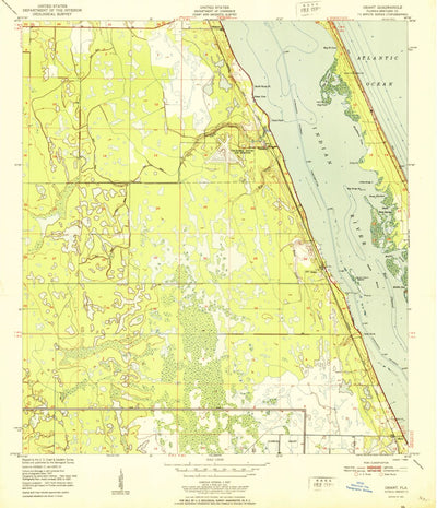 United States Geological Survey Grant, FL (1951, 24000-Scale) digital map