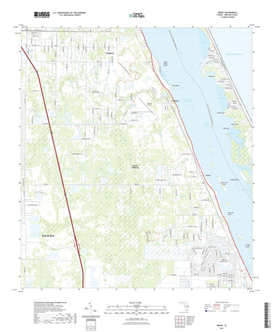 United States Geological Survey Grant, FL (2021, 24000-Scale) digital map