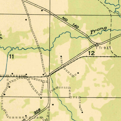 United States Geological Survey Grant, LA (1947, 31680-Scale) digital map