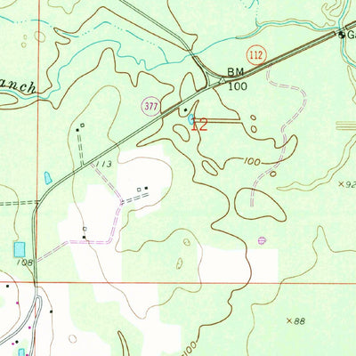 United States Geological Survey Grant, LA (1959, 24000-Scale) digital map