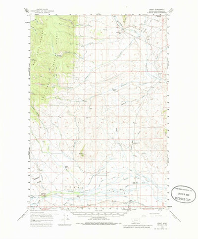 United States Geological Survey Grant, MT (1959, 62500-Scale) digital map