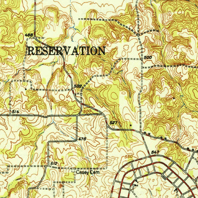 United States Geological Survey Grant, OK-TX (1949, 62500-Scale) digital map